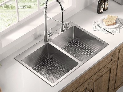 LR-S3319-10手工雙角雙(shuāng)盆